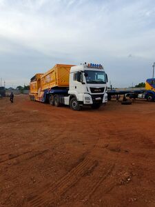 TGS man truck and trailers Lowbed 